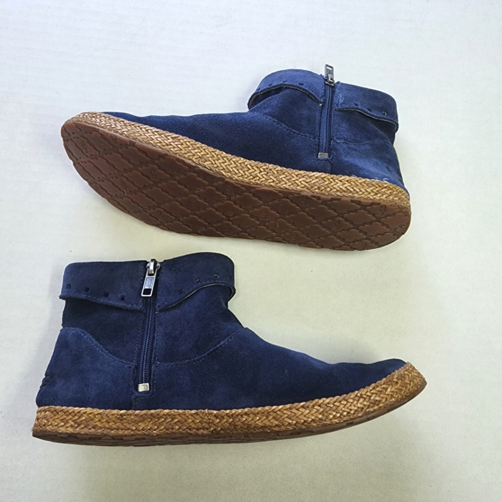 Ugg Blue Suede Ankle‎ Boots 7